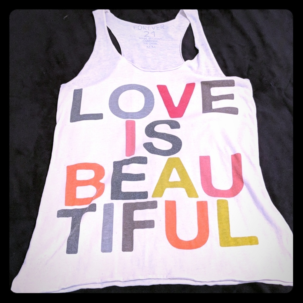 Love is beautiful sleeveless